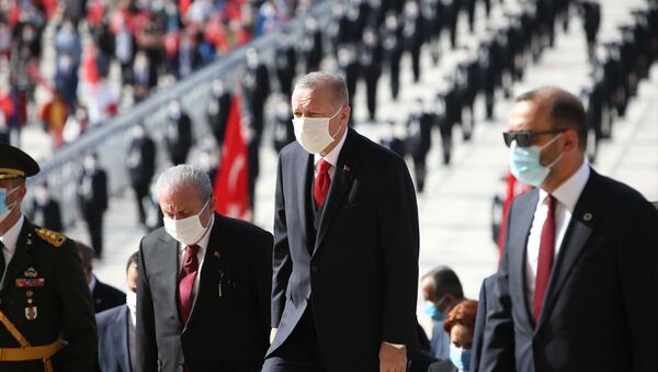 Recep Tayyip Erdoğan,  29 Ekim Cumhuriyet Bayramı, Anıtkabir ziyareti - Sputnik Türkiye
