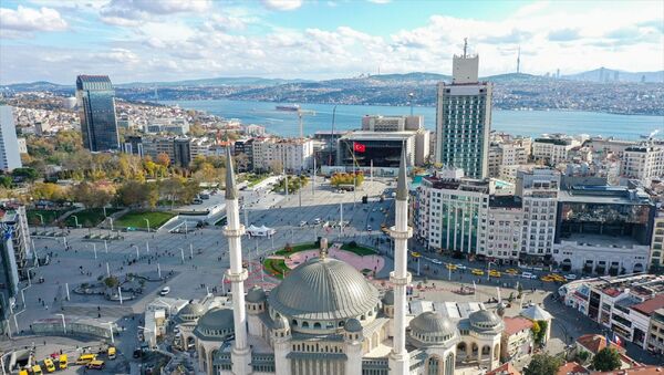 Taksim'de yapımı devam eden cami - Sputnik Türkiye