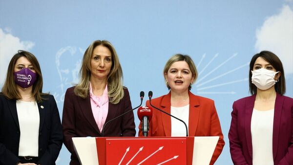 CHP'li kadın yöneticilerden İstanbul Sözleşmesi'ne ilişkin ortak açıklama - Sputnik Türkiye