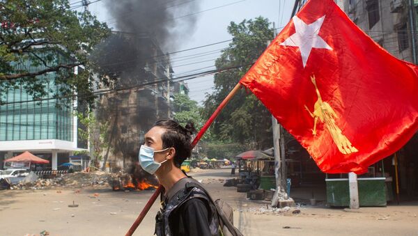 Myanmar - darbe - protesto - Sputnik Türkiye