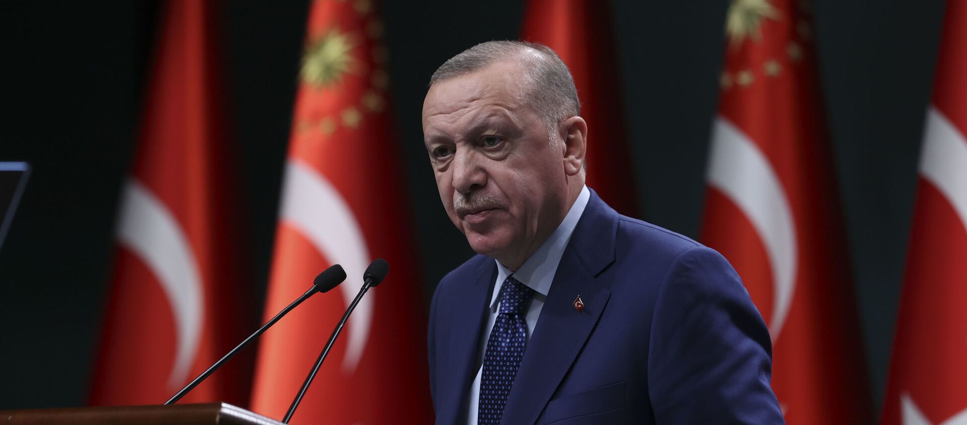 Cumhurbaşkanı Recep Tayyip Erdoğan, kabine toplantısı sonrası yeni koronavirüs kararlarını açıkladı - Sputnik Türkiye, 1920, 26.05.2021