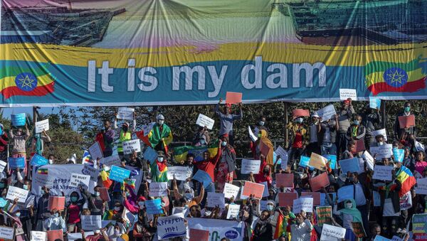 Etiyopya’da binlerce kişi ABD’nin ülke siyasetine müdahale ettiğini savunarak protesto gösterisi düzenledi. - Sputnik Türkiye