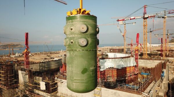 Akkuyu Nükleer Güç Santrali’nde birinci ünitenin reaktör kabı - Sputnik Türkiye