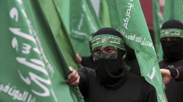 Hamas - Hamas bayrağı - Sputnik Türkiye