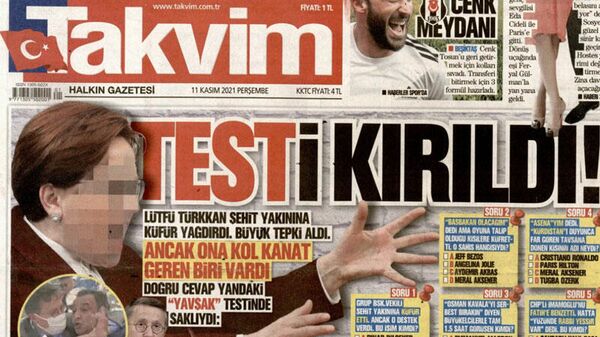 Takvim gazetesi, Meral Akşener'in yüzünü blurladı - Sputnik Türkiye