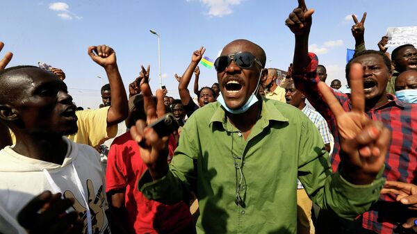 Sudan'da askeri yönetim karşıtı protestolar - Sputnik Türkiye