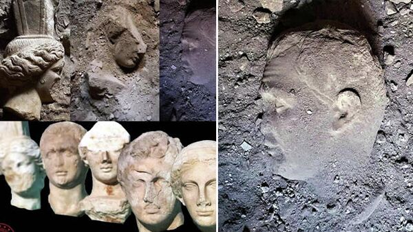 Datça'da 2 bin yıllık mermer heykel başları bulundu - Sputnik Türkiye