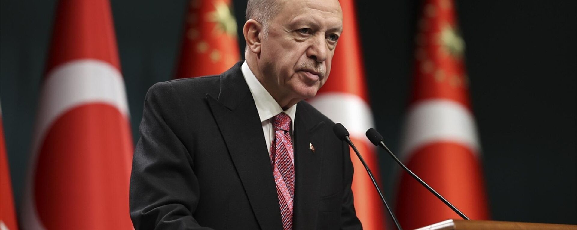 Türkiye Cumhurbaşkanı Recep Tayyip Erdoğan, Cumhurbaşkanlığı Kabine Toplantısı'nın ardından açıklamalarda bulundu.
 - Sputnik Türkiye, 1920, 03.01.2022