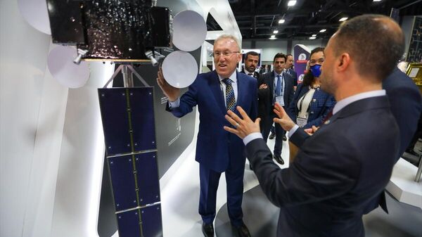 Türk firmaları dünyanın en büyük uydu fuarında ürünlerini sergiledi - Sputnik Türkiye