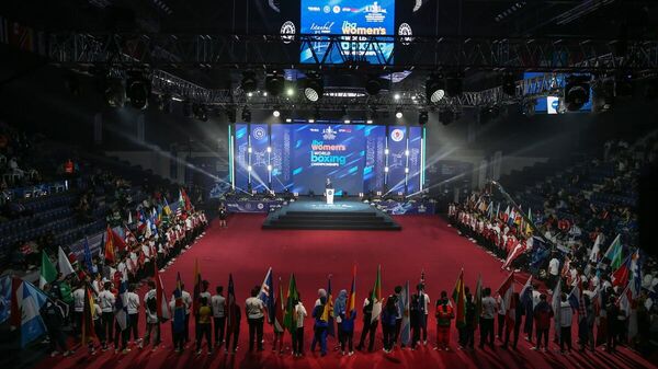 Dünya Kadınlar Boks Şampiyonası'nın açılış töreni  - Sputnik Türkiye