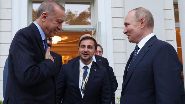 Президент РФ В. Путин провел переговоры с президентом Турции Р. Эрдоганом в Сочи - Sputnik Türkiye
