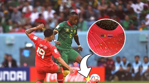 Kamerunlu futbolcu, Dünya Kupası maçında Rus bayraklı krampon giydi - Sputnik Türkiye
