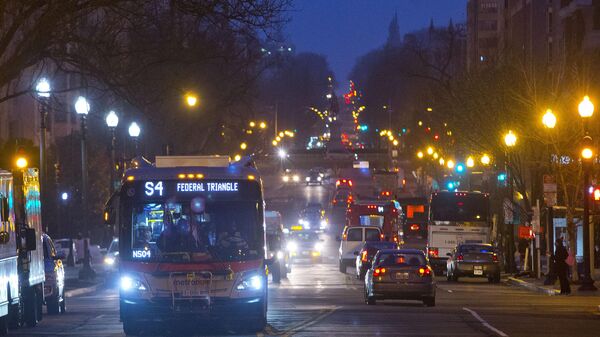 ABD'nin başkenti Washington DC'de metrobüs, toplu taşıma - Sputnik Türkiye