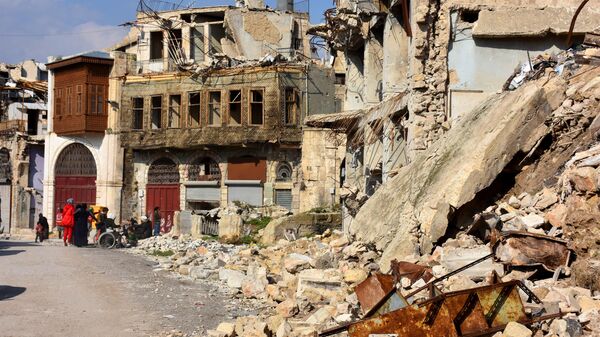 Depremin acımadığı Halep’teki tarihi çarşıların yine onarıma ihtiyacı var - Sputnik Türkiye