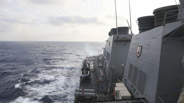 ABD Donanması'na ait güdümlü füze destroyer USS Milius - Sputnik Türkiye