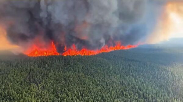 Kanada’da orman yangınlarıyla mücadele sürüyor.  - Sputnik Türkiye