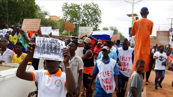 Nijer'de protestolar - Sputnik Türkiye