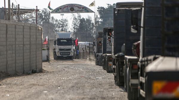 Mısır Gazze sınır insani yardım konvoyu - Sputnik Türkiye