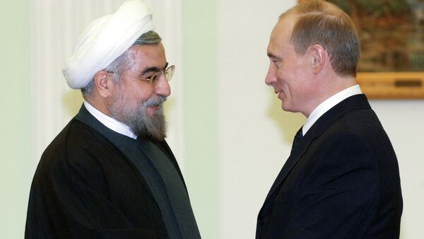 İran Cumhurbaşkanı Hasan Ruhani, Rusya Devlet Başkanı Vladimir Putin - Sputnik Türkiye