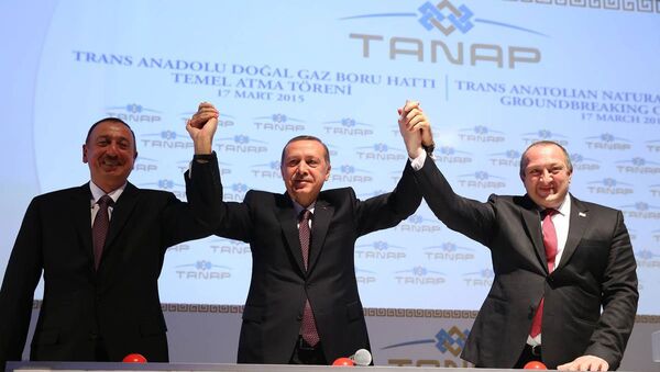 TANAP'ın temeli atıldı - Sputnik Türkiye