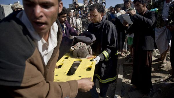Yemen'deki bombardımanda sivil yerleşim birimleri de hedef oldu - Sputnik Türkiye