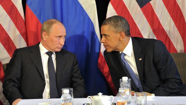 Rusya Devlet Başkanı Vladimir Putin ve ABD Başkanı Barack Obama - Sputnik Türkiye