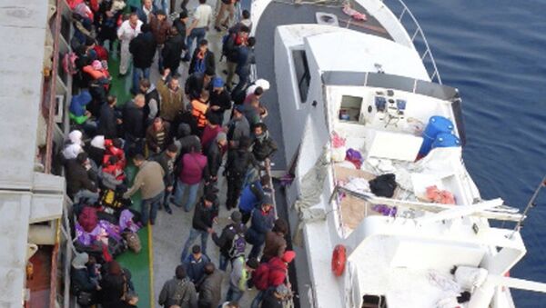 Akdeniz'de kaçak göçmen trajedisi - Sputnik Türkiye
