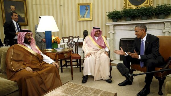 ABD Başkanı Barack Obama- Suudi Arabistan Veliaht Prensi Muhammed bin Nayif bin Abdulaziz el  Suud - Sputnik Türkiye