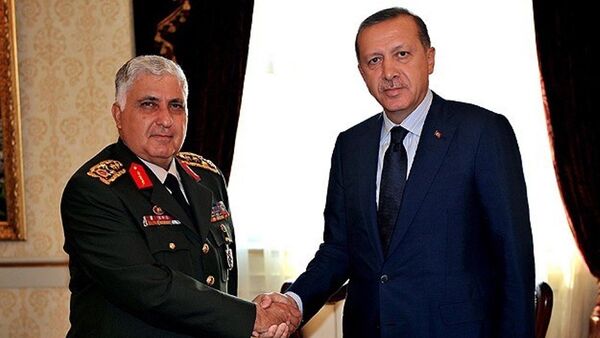 Cumhurbaşkanı Recep Tayyip Erdoğan, Genelkurmay Başkanı Orgeneral Necdet Özel - Sputnik Türkiye