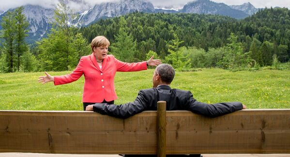 Angela Merkel ve Barack Obama - Sputnik Türkiye