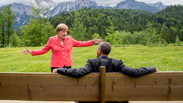 Angela Merkel ve Barack Obama - Sputnik Türkiye