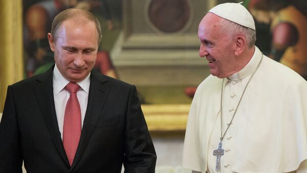 Vladimir Putin - Papa Franciscus - Sputnik Türkiye