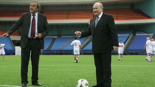 Michel Platini & Joseph Blatter - Sputnik Türkiye