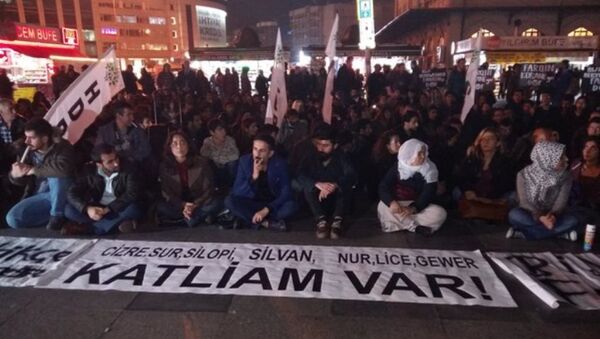 HDP Silvan protesto - Sputnik Türkiye