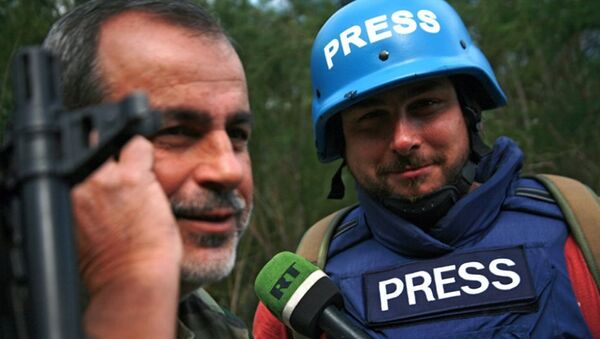 Suriye'de saldırıya uğrayan Rus gazeteciler - Sputnik Türkiye
