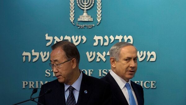 BM Genel Sekreteri Ban Ki-mun- İsrail Başbakanı Benyamin Netanyahu - Sputnik Türkiye