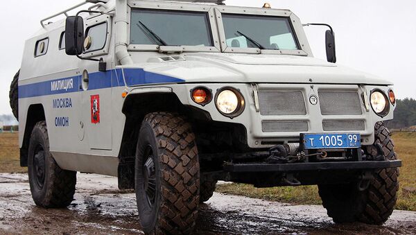 Rusya’da polislerin kullandığı GAZ-233036 ‘Tigr’ aracı. - Sputnik Türkiye