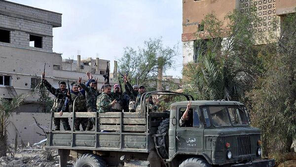 Suriye ordusu askerleri Palmira'da - Sputnik Türkiye