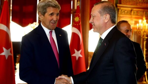 John Kerry - Tayyip Erdoğan - Sputnik Türkiye