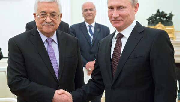 Rusya Devlet Başkanı Vladimir Putin - Filistin Yönetimi lideri Mahmud Abbas - Sputnik Türkiye