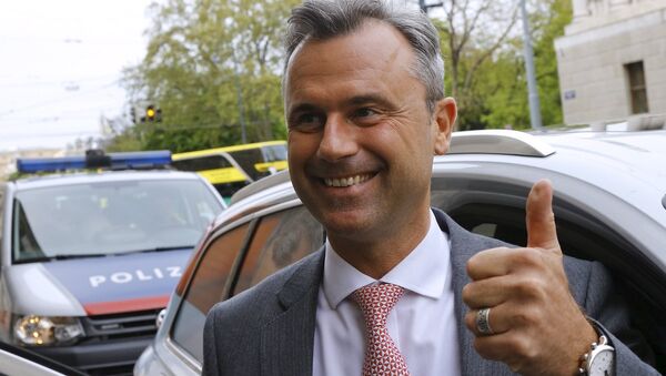 Avusturya cuhurbaşkanlığı seçiminde Özgürlük Partisi’nin adayı olan Norbert Hofer - Sputnik Türkiye