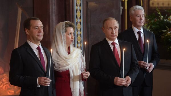Rusya Devlet Başkanı Vladimir Putin- Rusya Başbakanı Dmitriy Medvedev - Sputnik Türkiye