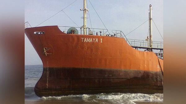 Liberya’da kıyıya vuran ‘hayalet gemi’ Tamaya 1 - Sputnik Türkiye