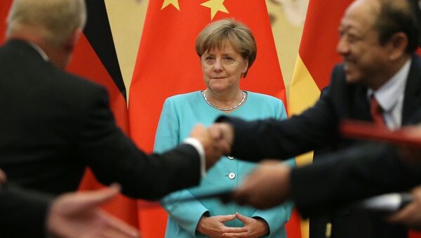 Angela Merkel - Çin - Sputnik Türkiye