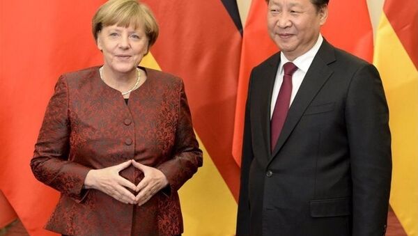 Almanya Başbakanı Angela Merkel- Çin lideri Şi Cinping - Sputnik Türkiye