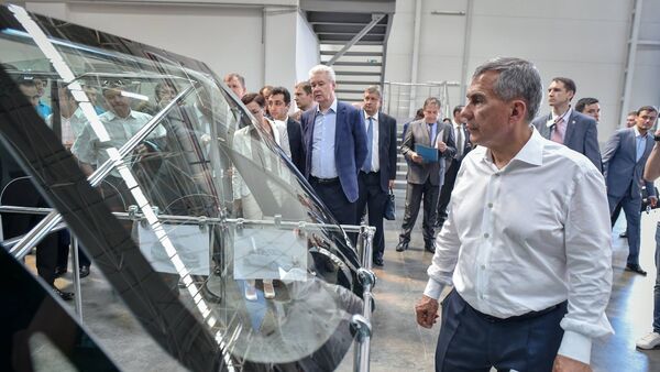 Tataristan Cumhurbaşkanı ve Moskova Belediye Başkanı, Türk fabrikasını ziyaret etti - Sputnik Türkiye