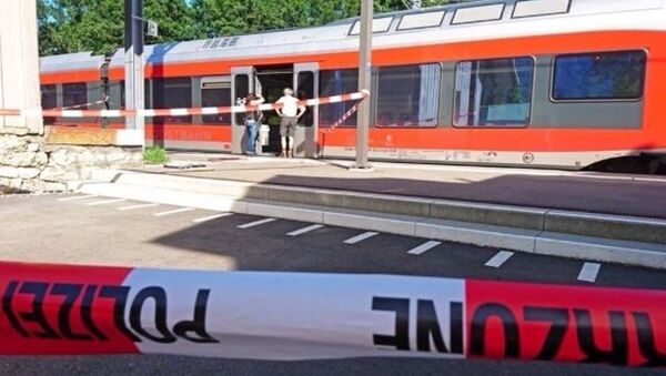 İsviçre'de saldırının yaşandığı tren - Sputnik Türkiye