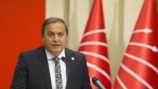 CHP Genel Başkan Yardımcısı Seyit Torun, parti genel merkezinde basın toplantısı düzenledi. - Sputnik Türkiye