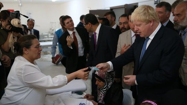 İngiltere Dışişleri Bakanı Boris Johnson-Gaziantep - Sputnik Türkiye