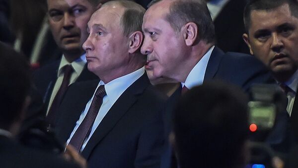 Dünya Enerji Kongresi- Rusya Devlet Başkanı Vladimir Putin- Türkiye Cumhurbaşkanı Recep Tayyip Erdoğan - Sputnik Türkiye